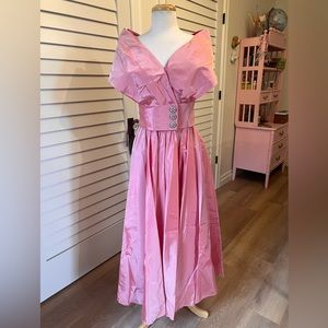 Vintage Pink Taffeta dress | Watters and Watters Sz 8